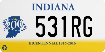 IN license plate 531RG