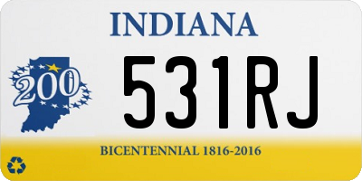 IN license plate 531RJ