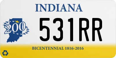 IN license plate 531RR