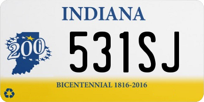 IN license plate 531SJ