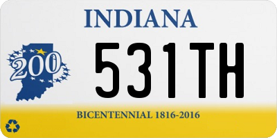 IN license plate 531TH