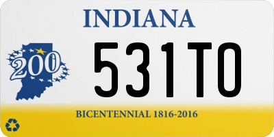 IN license plate 531TO