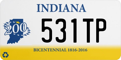 IN license plate 531TP