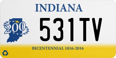 IN license plate 531TV