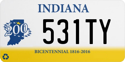 IN license plate 531TY