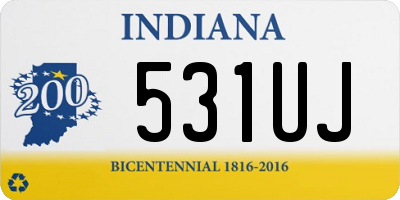 IN license plate 531UJ