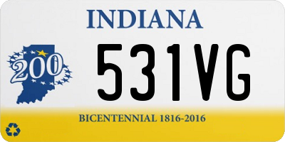 IN license plate 531VG