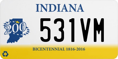 IN license plate 531VM
