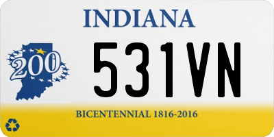 IN license plate 531VN