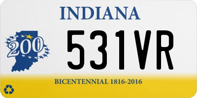 IN license plate 531VR