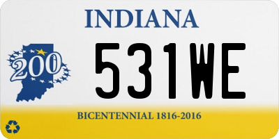 IN license plate 531WE