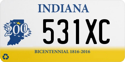 IN license plate 531XC