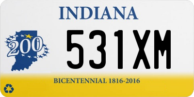 IN license plate 531XM