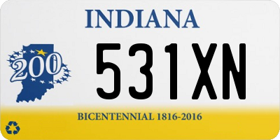 IN license plate 531XN