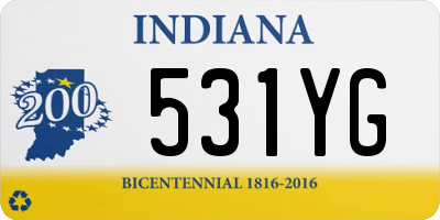 IN license plate 531YG