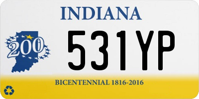 IN license plate 531YP