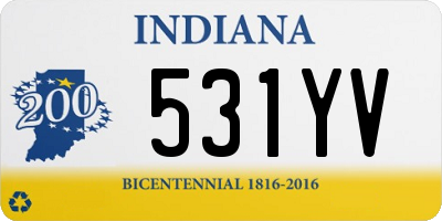 IN license plate 531YV