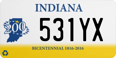 IN license plate 531YX