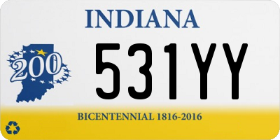 IN license plate 531YY