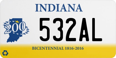 IN license plate 532AL