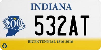 IN license plate 532AT