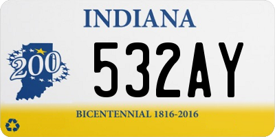 IN license plate 532AY