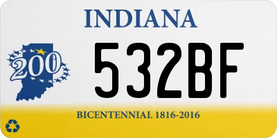 IN license plate 532BF