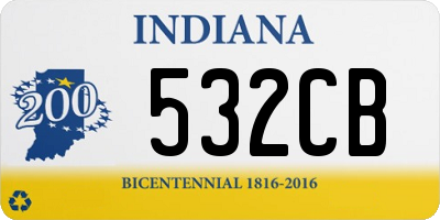 IN license plate 532CB