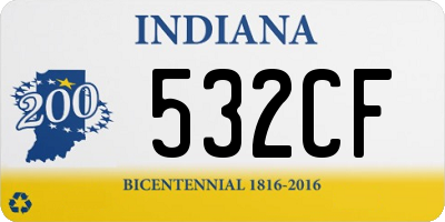 IN license plate 532CF