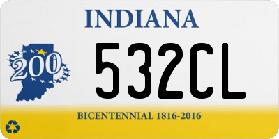 IN license plate 532CL