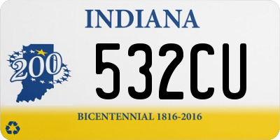 IN license plate 532CU