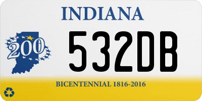 IN license plate 532DB