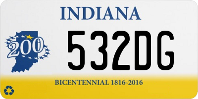 IN license plate 532DG