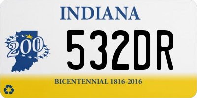 IN license plate 532DR