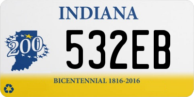 IN license plate 532EB