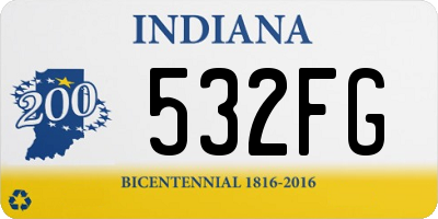 IN license plate 532FG