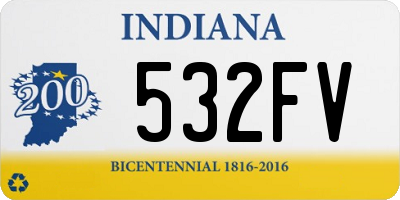 IN license plate 532FV