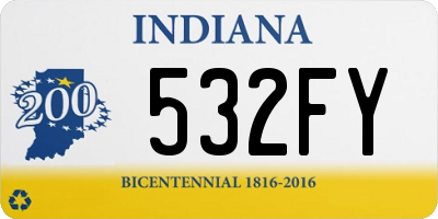 IN license plate 532FY