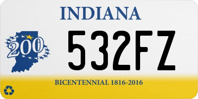 IN license plate 532FZ