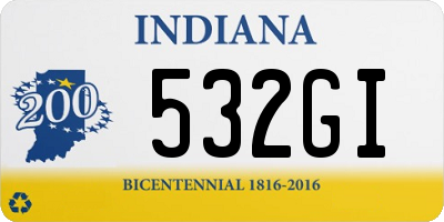 IN license plate 532GI