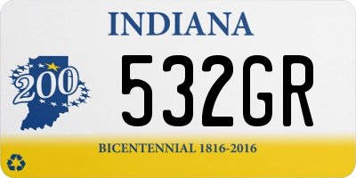 IN license plate 532GR