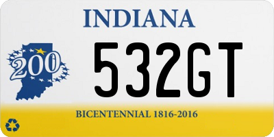 IN license plate 532GT