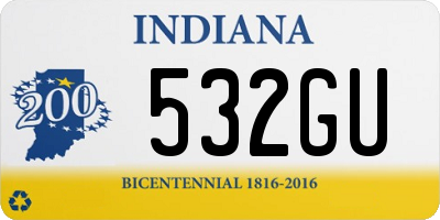 IN license plate 532GU