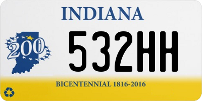 IN license plate 532HH