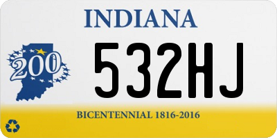 IN license plate 532HJ