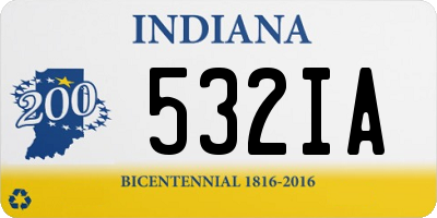 IN license plate 532IA