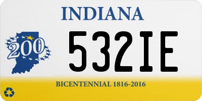 IN license plate 532IE