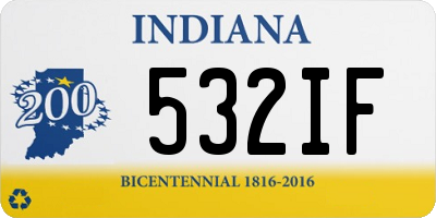 IN license plate 532IF
