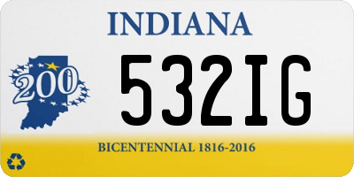 IN license plate 532IG