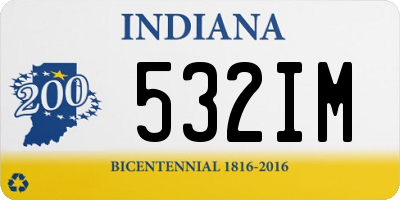 IN license plate 532IM